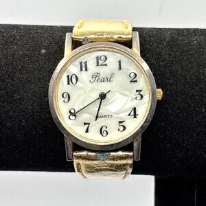 Vintage Gold Men's Pearl Watch